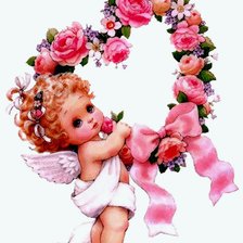 Схема вышивки «Ангелочек»