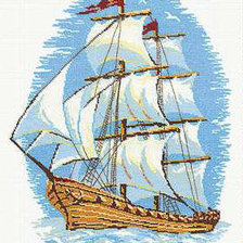 Схема вышивки «парусник»