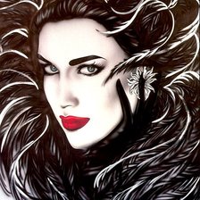 Схема вышивки «Красавица»