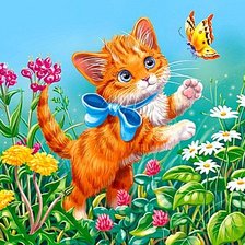 Схема вышивки «На летней лужайке»