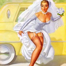 Схема вышивки «Новобрачная»