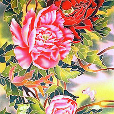 Схема вышивки «Витраж *ПИОНЫ*»