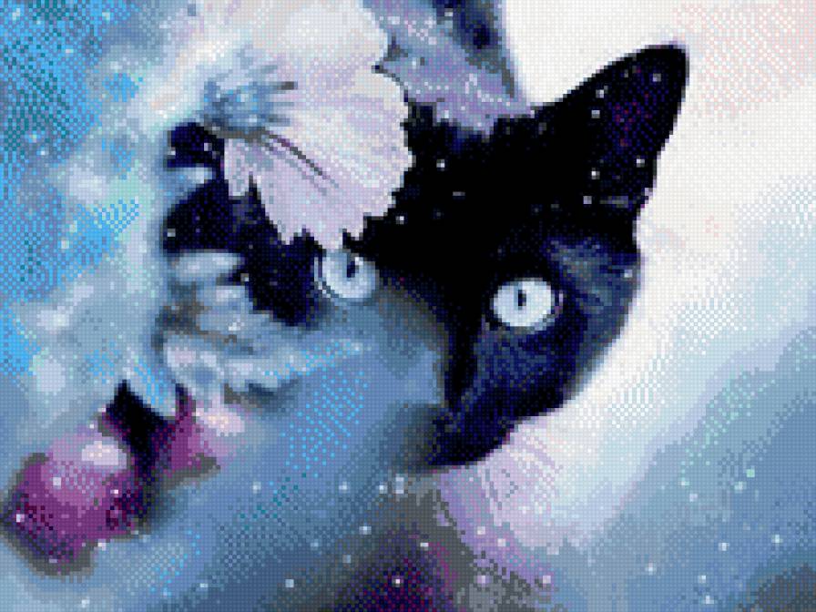 №540 - животные, снег, кот, зима - предпросмотр