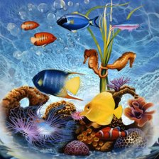 Схема вышивки «Морские обитатели»