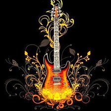 Схема вышивки «гитара»