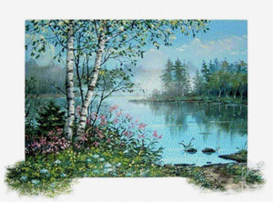 весна пришла - картины, пейзаж, картина - предпросмотр