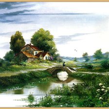 Схема вышивки «райское местечко»