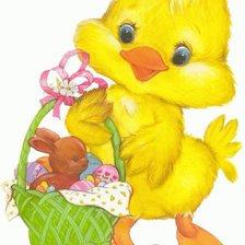 Схема вышивки «Цыпленок»