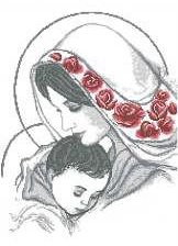Схема вышивки «богородица»