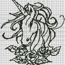 Схема вышивки «единорог»