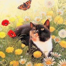 Схема вышивки «Котофей Иванович»