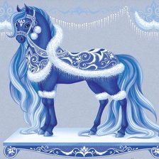 Схема вышивки «лошадка»