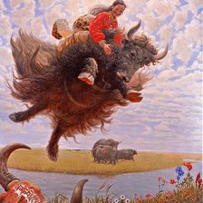 Схема вышивки «Летающий Тибет (Ван Игуан) 2»