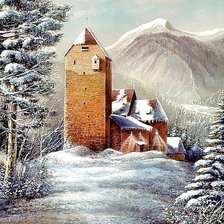 Схема вышивки «Замок»