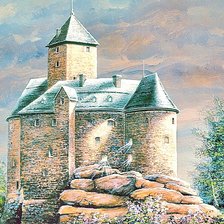 Схема вышивки «Замок»