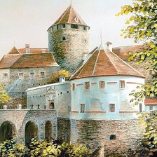 Схема вышивки «Замок»