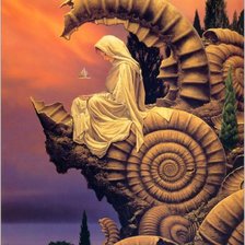 Схема вышивки «Древние аммониты 2»