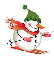 Схема вышивки «Снеговичок»