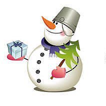 Схема вышивки «Снеговичок»