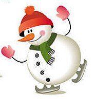 Схема вышивки «Снеговичок»