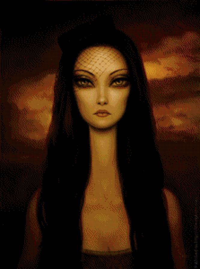 девушка - красота, грусть - предпросмотр