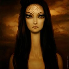 Схема вышивки «девушка»