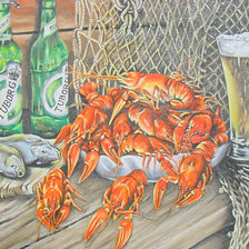 Схема вышивки «Натюрморт "РАКИ"»