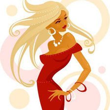 Схема вышивки «красотка»