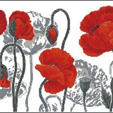 Схема вышивки «цвети»