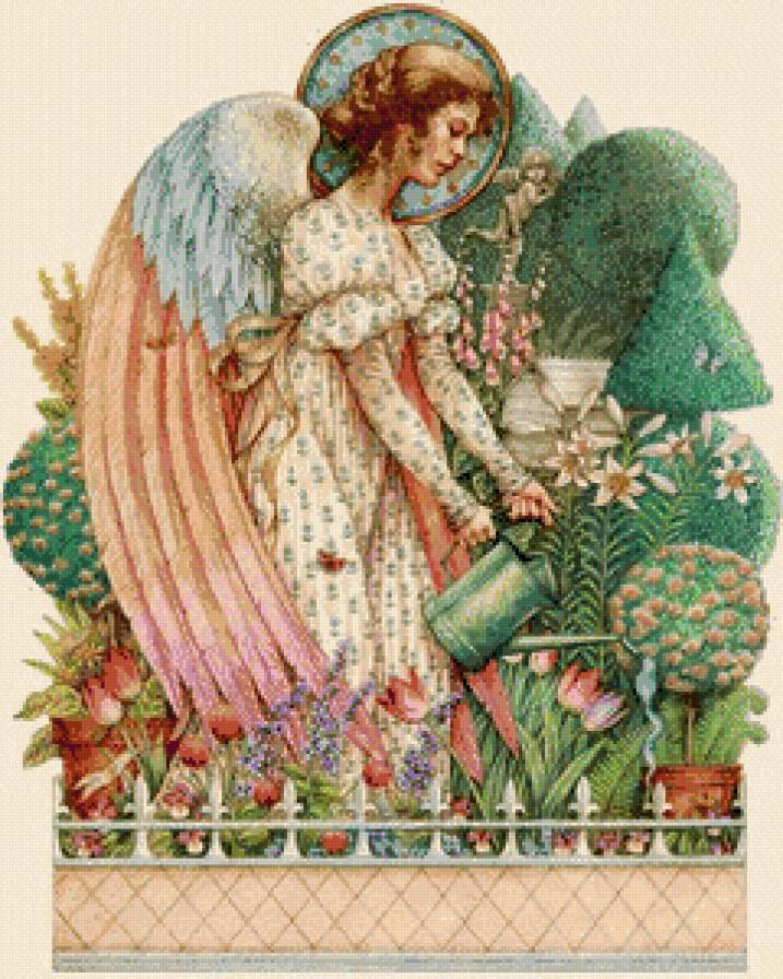 Фея - волшебство, амур, фея, купидон, райский сад - предпросмотр