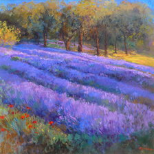 Схема вышивки «Лавандовое поле»