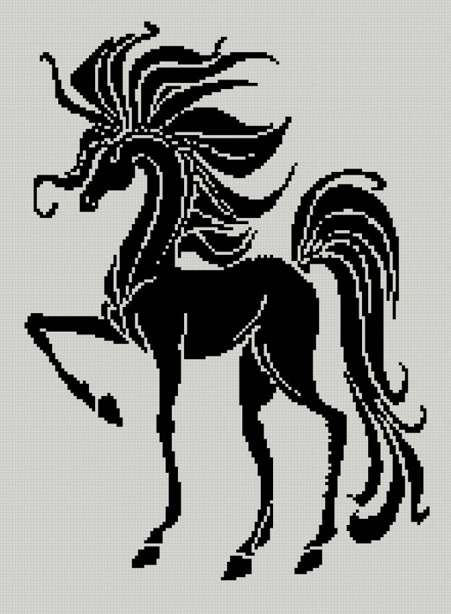 Лошадка - символ года, животные, лошади - предпросмотр