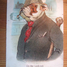 Схема вышивки «шерлок дог2»