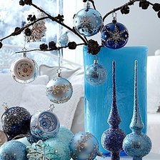 Схема вышивки «елочные украшения»