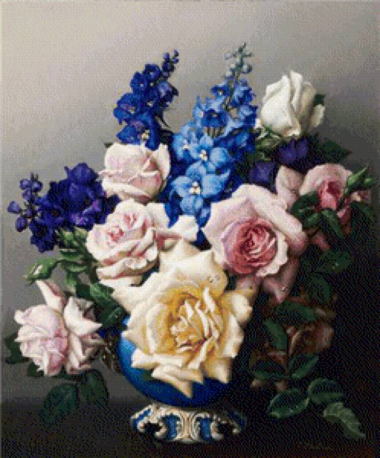 натюрморт букет - картина, натюрморт, цветы, картины - предпросмотр