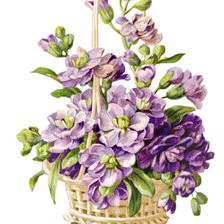 Схема вышивки «корзина с цветами»