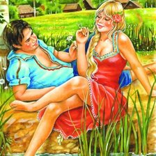 Схема вышивки «пара»