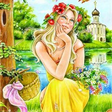 Схема вышивки «летая в облаках»