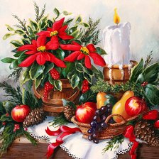 Схема вышивки «Новогодний натюрморт»