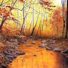 Схема вышивки «лесной ручей»