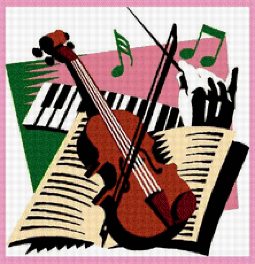 Ноты и скрипка - скрипка, музыка, натюрморт, ноты - предпросмотр