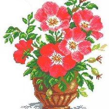 Схема вышивки «шиповник»