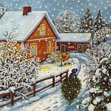 Схема вышивки «зимушка»