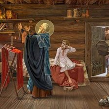 Схема вышивки «святой»