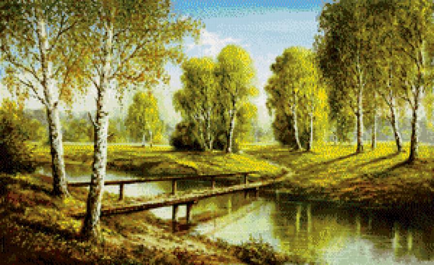 тихая речка-4 - природа, пейзаж, река, лес - предпросмотр