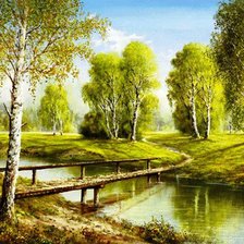 Схема вышивки «тихая речка-4»