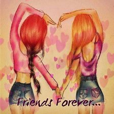 Схема вышивки «Лучшие подруги»