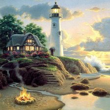 Схема вышивки «маяк»