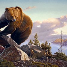 Схема вышивки «Медведь»