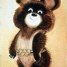 Схема вышивки «олимпийский мишка»